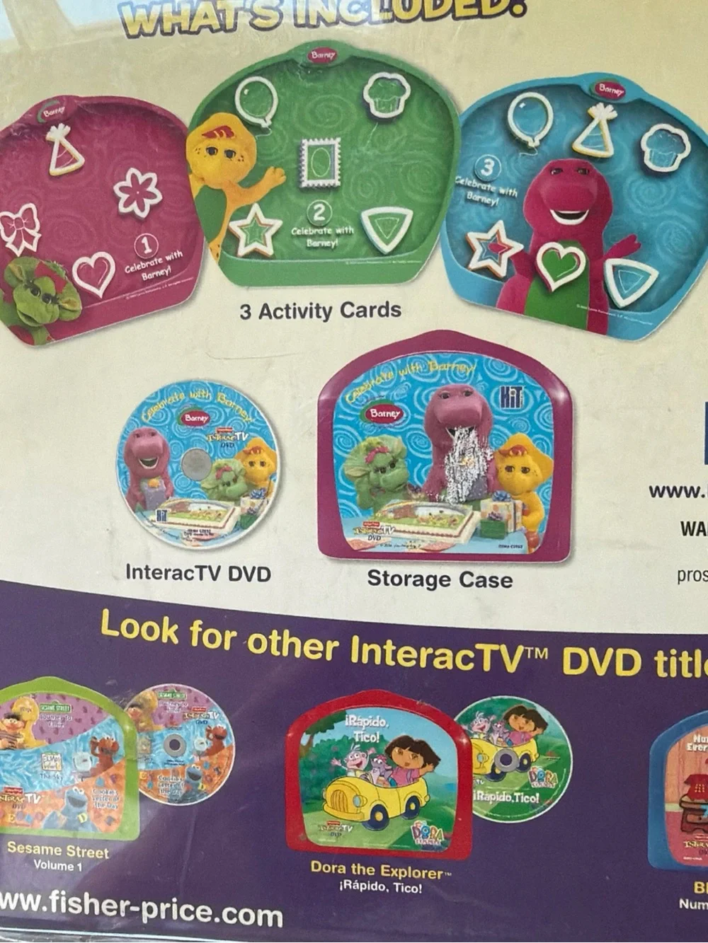 Fisher Price Interactv DVD Barney Celebrate With Barney